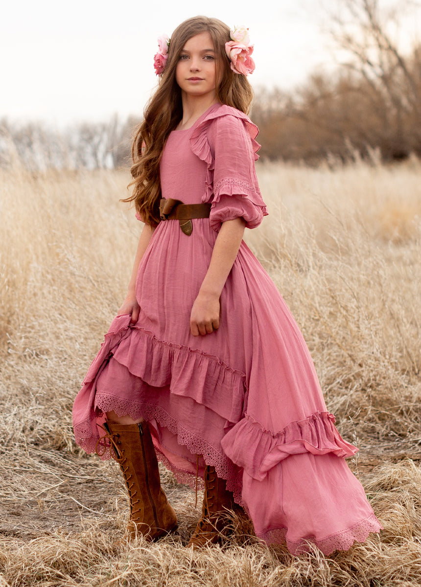 Image of Kassia Dress in Dusty Rose