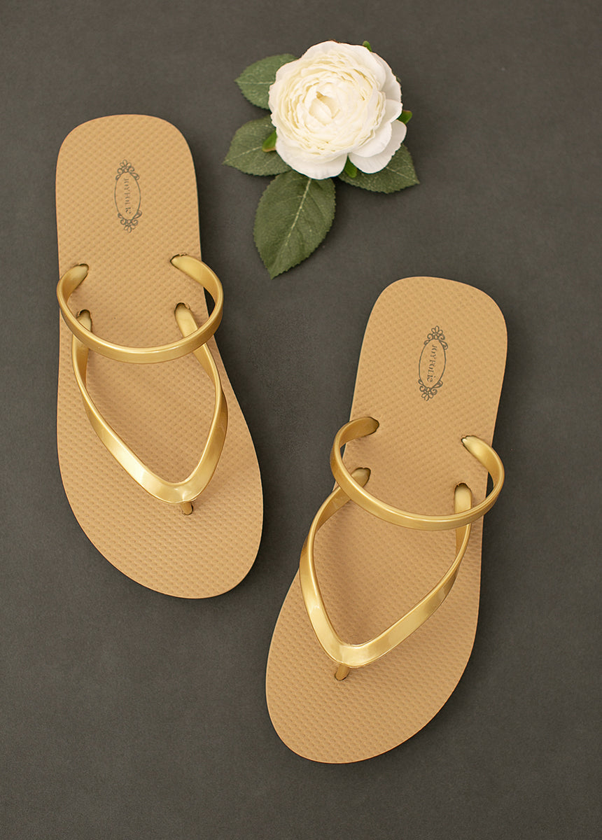 Image of Women's Leli Flip Flop in Gold