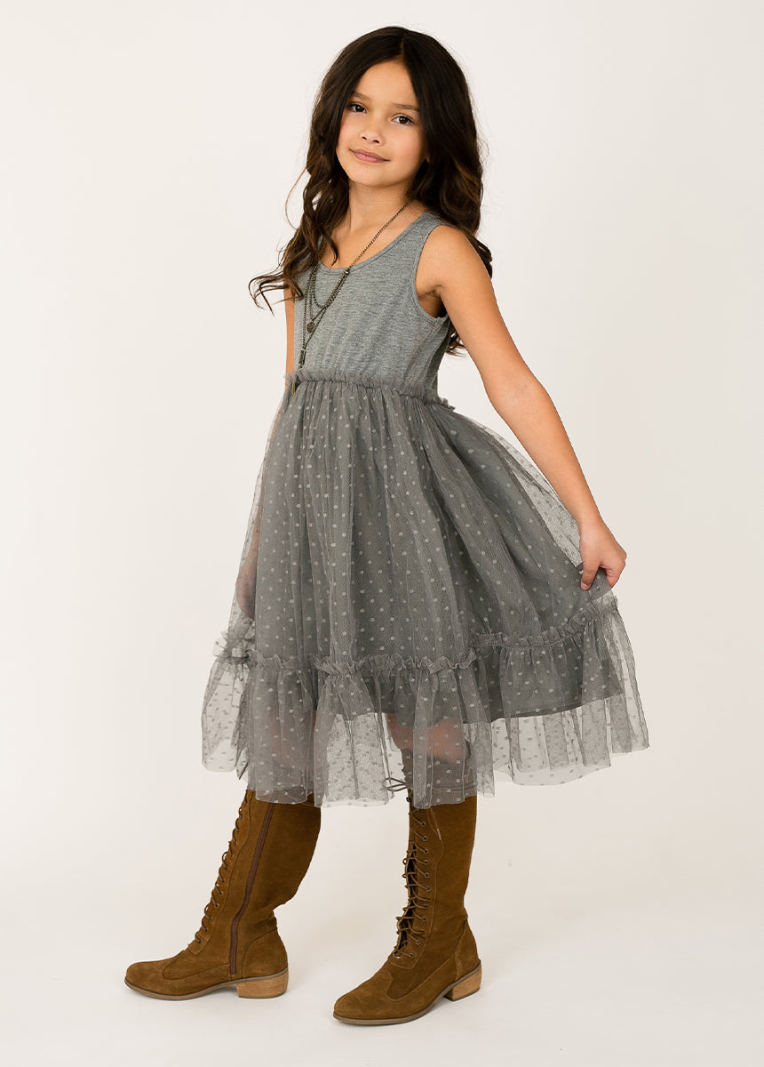 Image of Leila Dress in Gray
