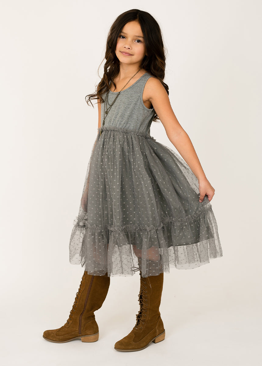 Image of Leila Dress<br>in Gray