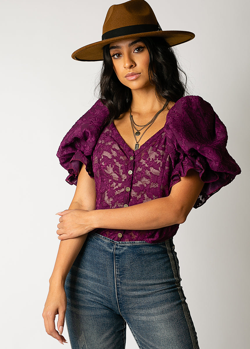 Image of Livia Top in Plum