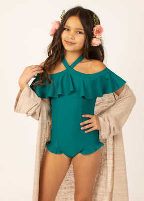 Charlett Swimsuit in Honey - Joyfolie