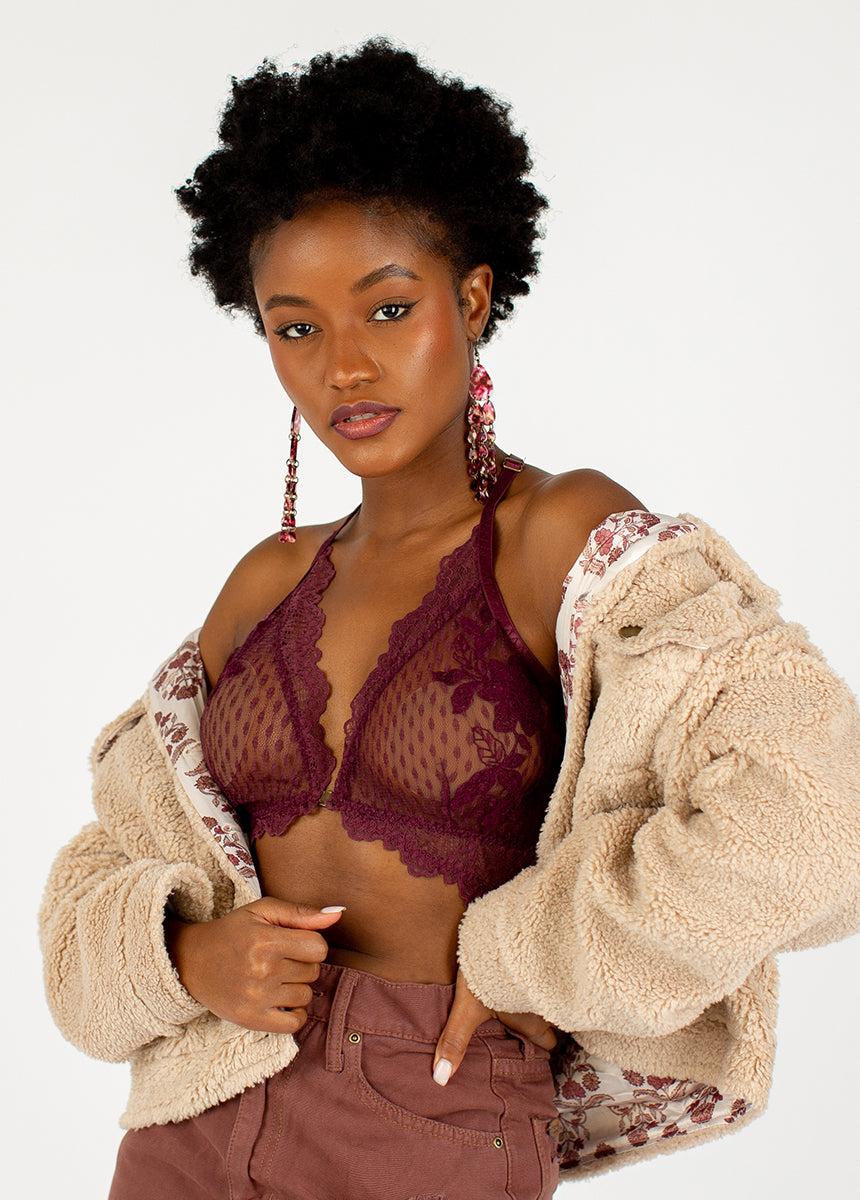 Image of Svetlana Bralette in Plum