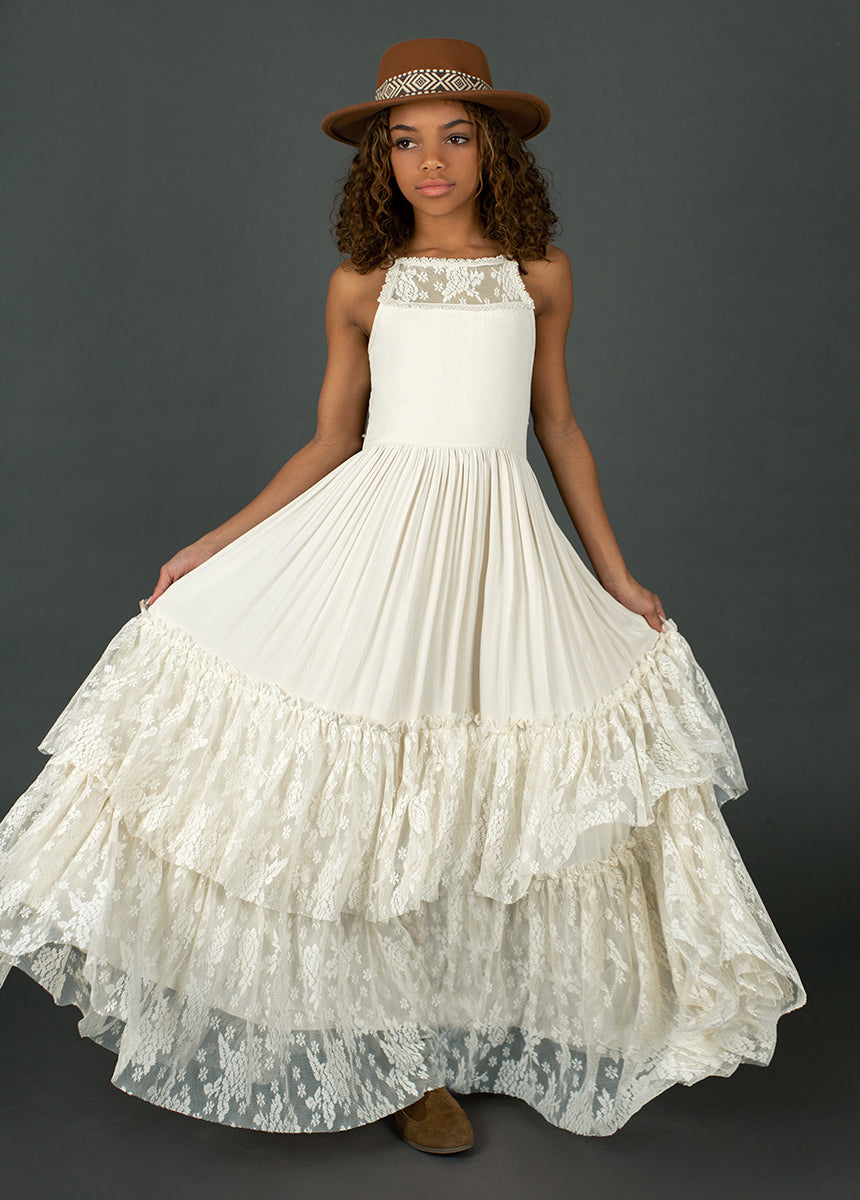 Image of Catrin Dress in Cream