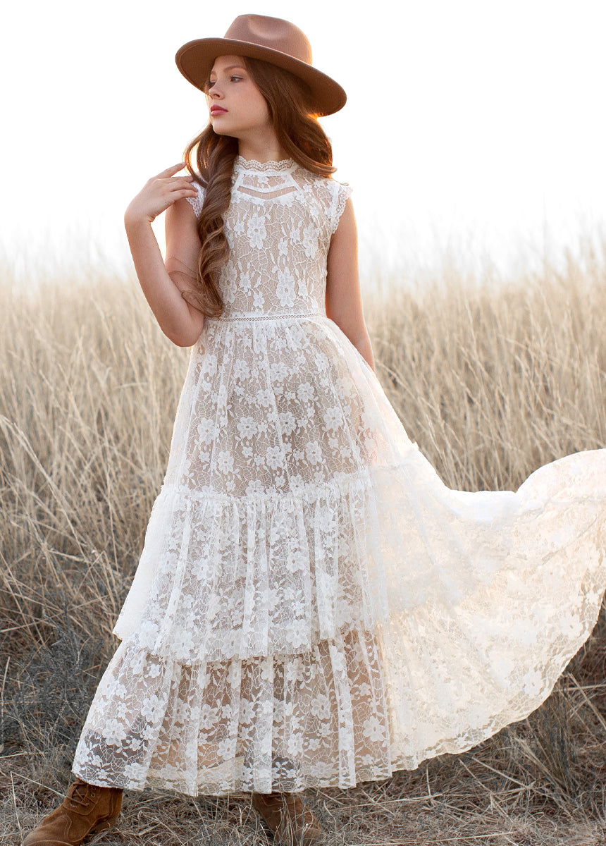 Image of Emma Maxi Dress in Gardenia