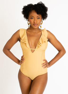 Christabel Swimsuit in Honey - Joyfolie