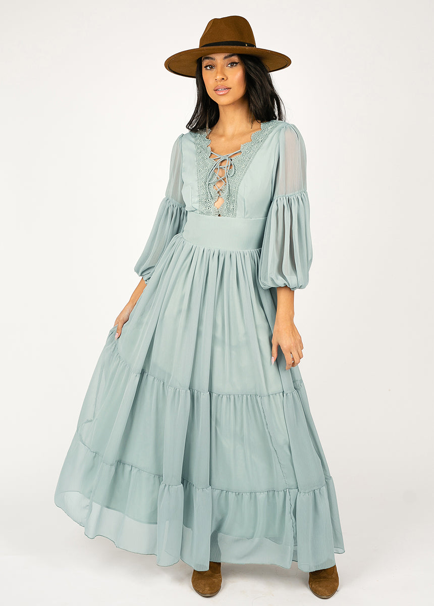 Image of Eileen Dress in Sea Mist