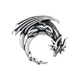 Sterling silver dragon pendant