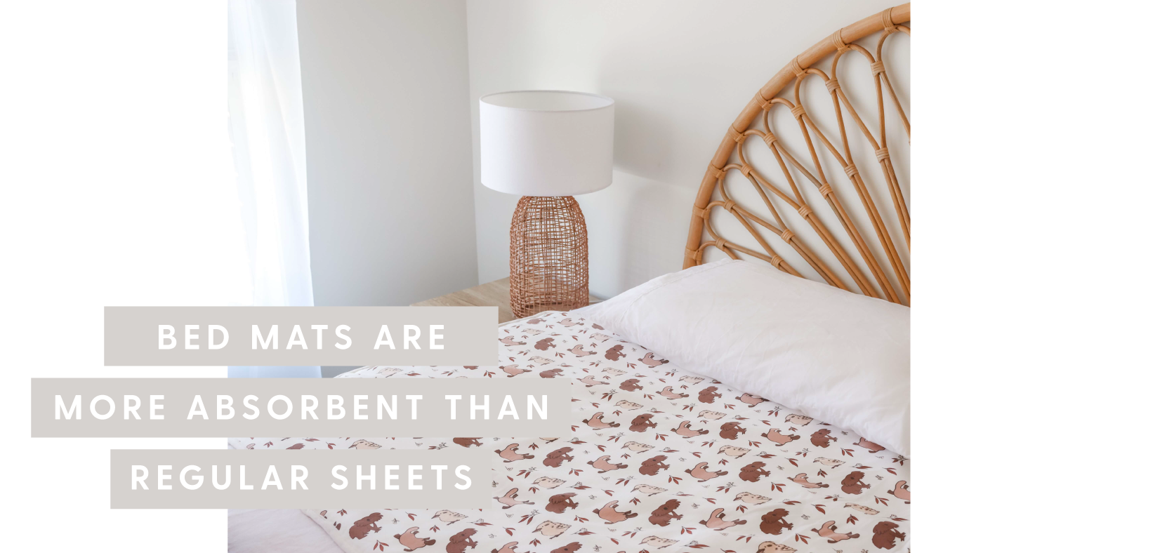 bedwetting mats are more absorbent than regular sheets