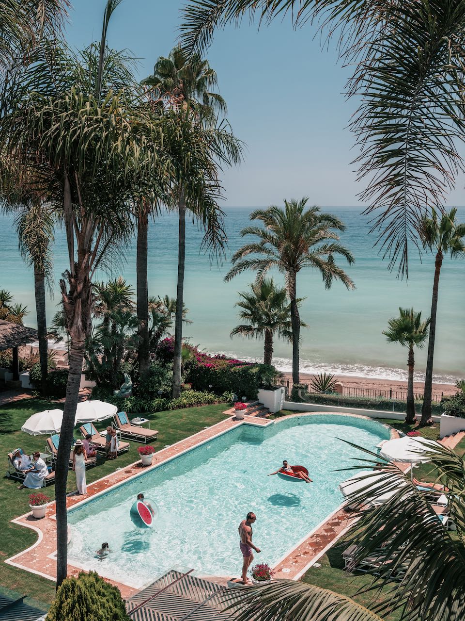 poolside at villa del mar