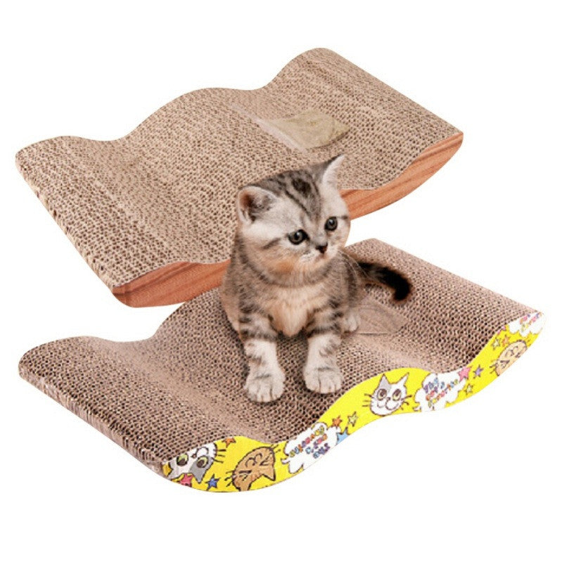 Pet Cat Kitten Corrugated Scratch Board Pad Scratcher Bed Mat