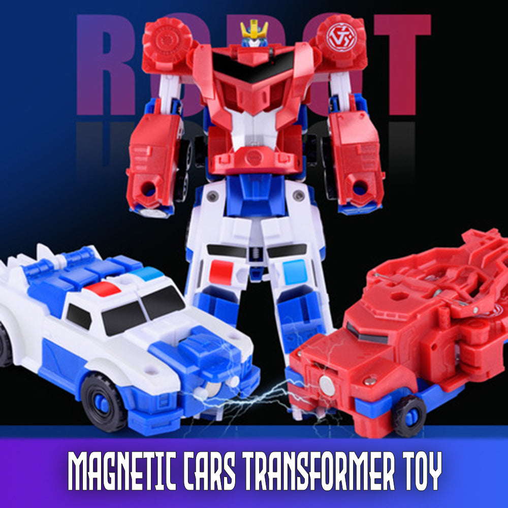 blue car transformer toy