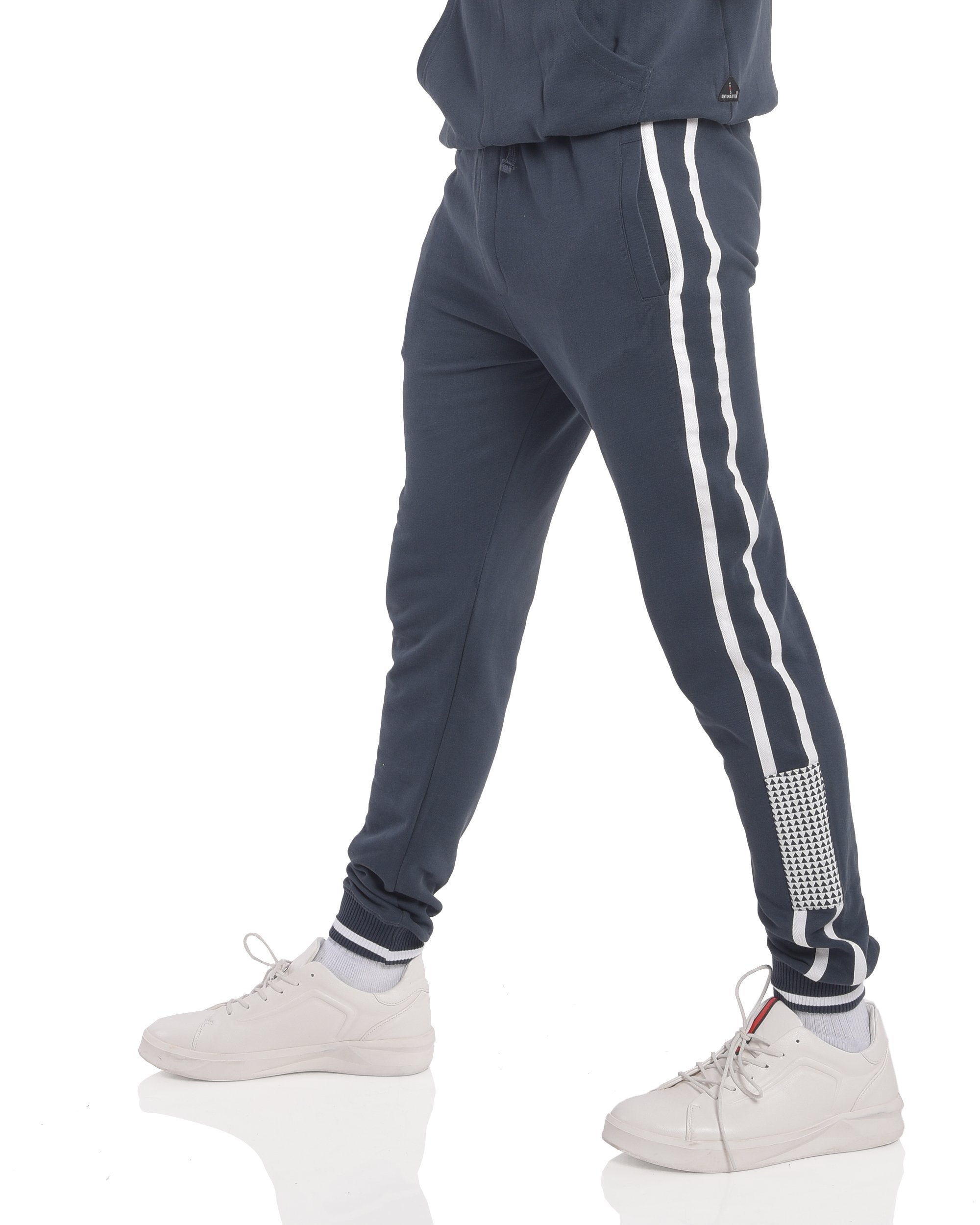 navy blue fleece joggers