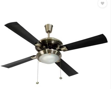 Usha Fontana One 1270 Antique Brass 4 Blade Ceiling Fan Antique