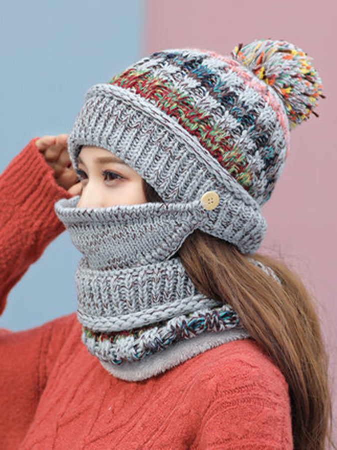 wool snow hat