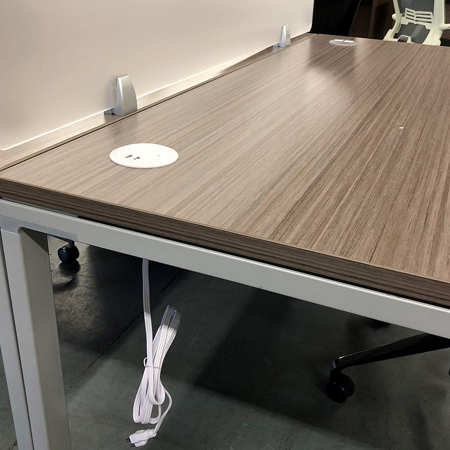 Pwr Plug Power Grommet For Desk Office Furniture Fits 3 Inch