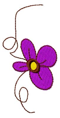 Embroidery Scissors – Floral – Purple Moose Designs