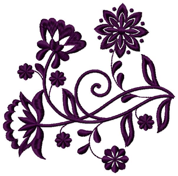 Embroidery Scissors – Floral – Purple Moose Designs