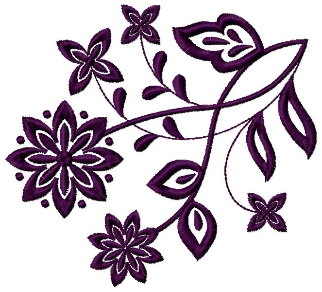 Embroidery Scissors – Floral – Purple Moose Designs