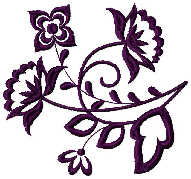 Embroidery Scissors – Floral – Purple Moose Designs