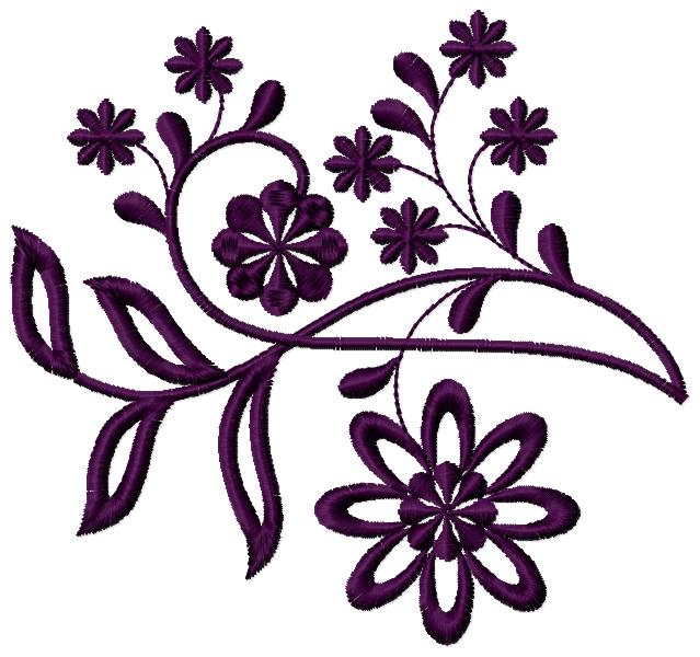 Embroidery Scissors – Floral – Purple Moose Designs