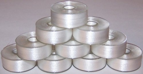 Pfaff Bobbins - Pre Wound Bobbins for Embroidery (White) (Icon Machines) -  7393033103248