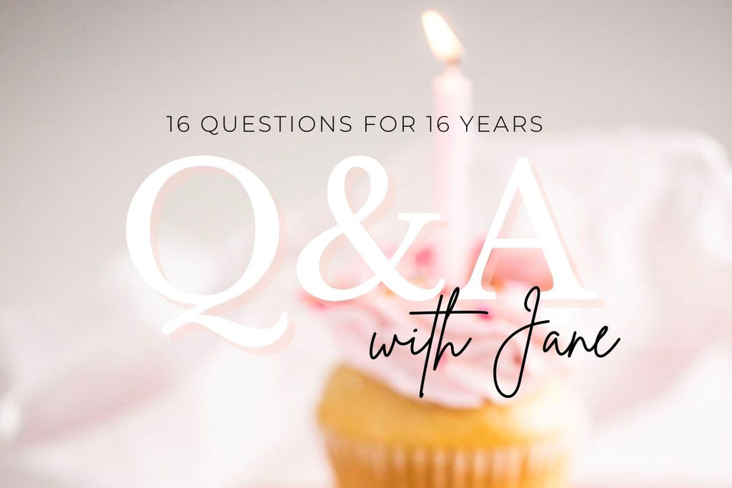 16 questions for 16 years: Q&A with the founder of janegee