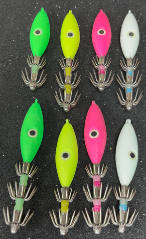 Fishing Lures - Tackle Squid Jigs with Hook Soft Fishing Squid