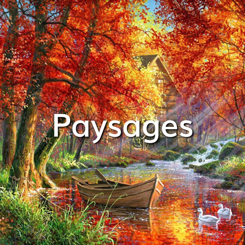 Kit Peinture par numéros paysage Vue Sauvage - 31 couleur