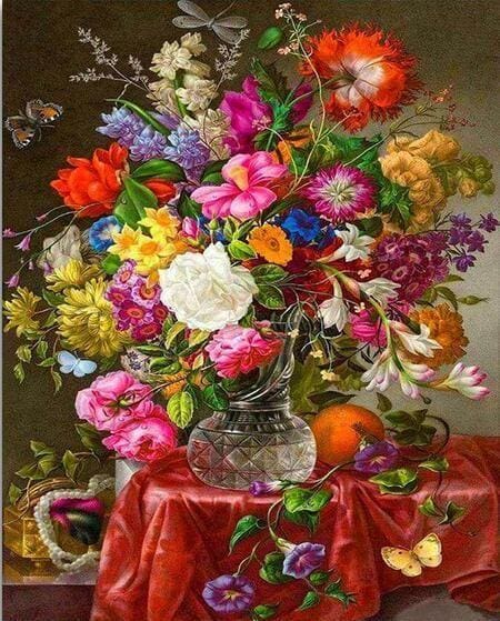 Broderie Diamant - Diamond Painting Gros Bouquet de Fleurs – Figured'Art