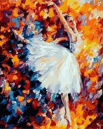 YEESAM ART Peinture par Numero Adulte Ballet Dansant, Peinture Numero d Art  Sans Cadre 16x20 pouce Acrylique