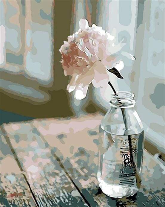 Peinture par numéros - Fleur Blanche – Figured'Art