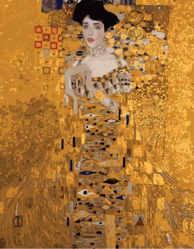 Peinture par Numéro Figured'Art avec Cadre - Gustav Klimt - Kit de Loisir  Créatif DIY Numéro d'Art Complet - 40x50cm toile tendue sur châssis - Peintures  par numéro