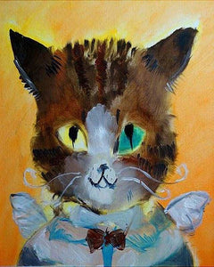 Peinture Par Numeros Petit Chat Ange Figured Art