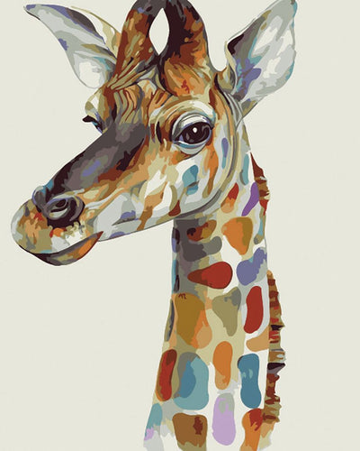 peinture par numéros - girafe - HEMA