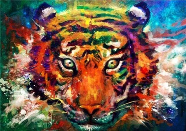 Peinture par numéro - Tigres - Scrapmalin
