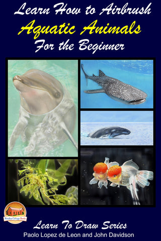 learn-to-draw-books-airbrush-aquatic-animals-art