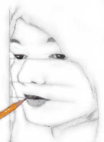 Drawing a Portrait in a Quarter Angle Using Pencil – Learn to Draw Books