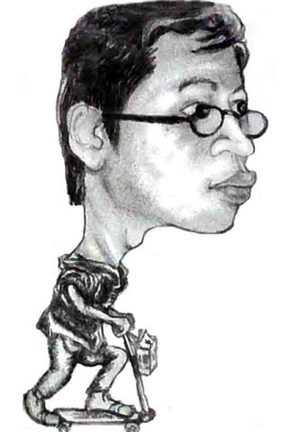 Vivian Qi - James Bond Caricature Drawing