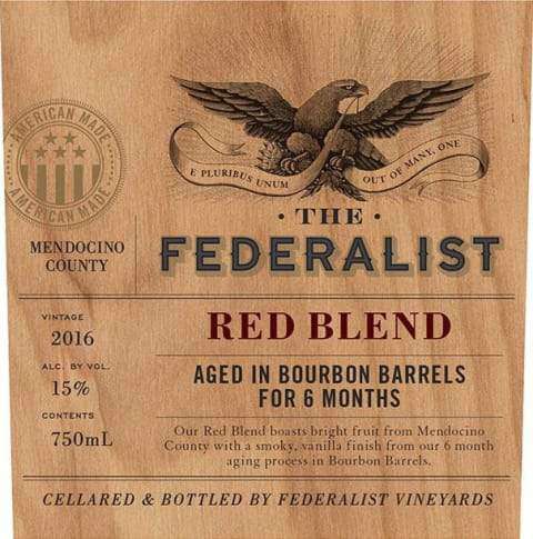 The Federalist Bourbon Barrel-Aged Red Blend 2016 (750 ml) - BuyWinesOnline.com