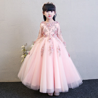 pink wedding dresses for kids