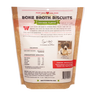 Brutus Bone Broth Biscuits - Chicken Flavor Back of Packaging with story and nutritional details