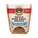 Brutus Bone Broth Biscuits - Beef Flavor Front of Bag