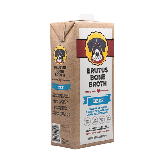 Corner angle of the Beef Brutus Bone Broth box