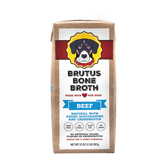 Brutus Bone Broth Beef Flavor Box Front