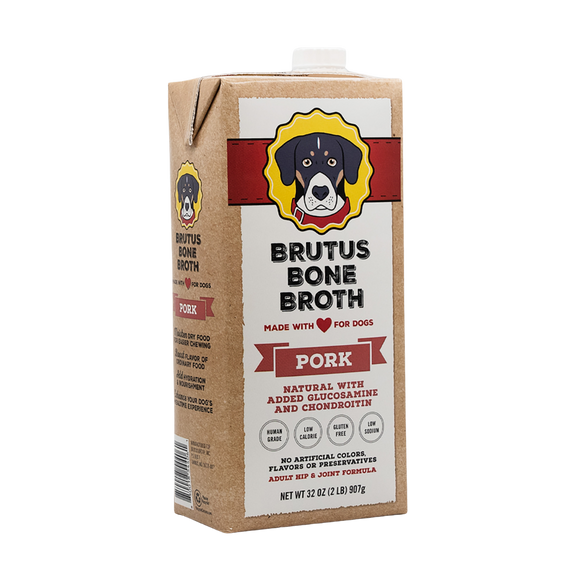 Brutus Bone Broth - Pork Flavor box at an angle