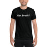 Man wearing Black "Got Broth?" Tee - Front