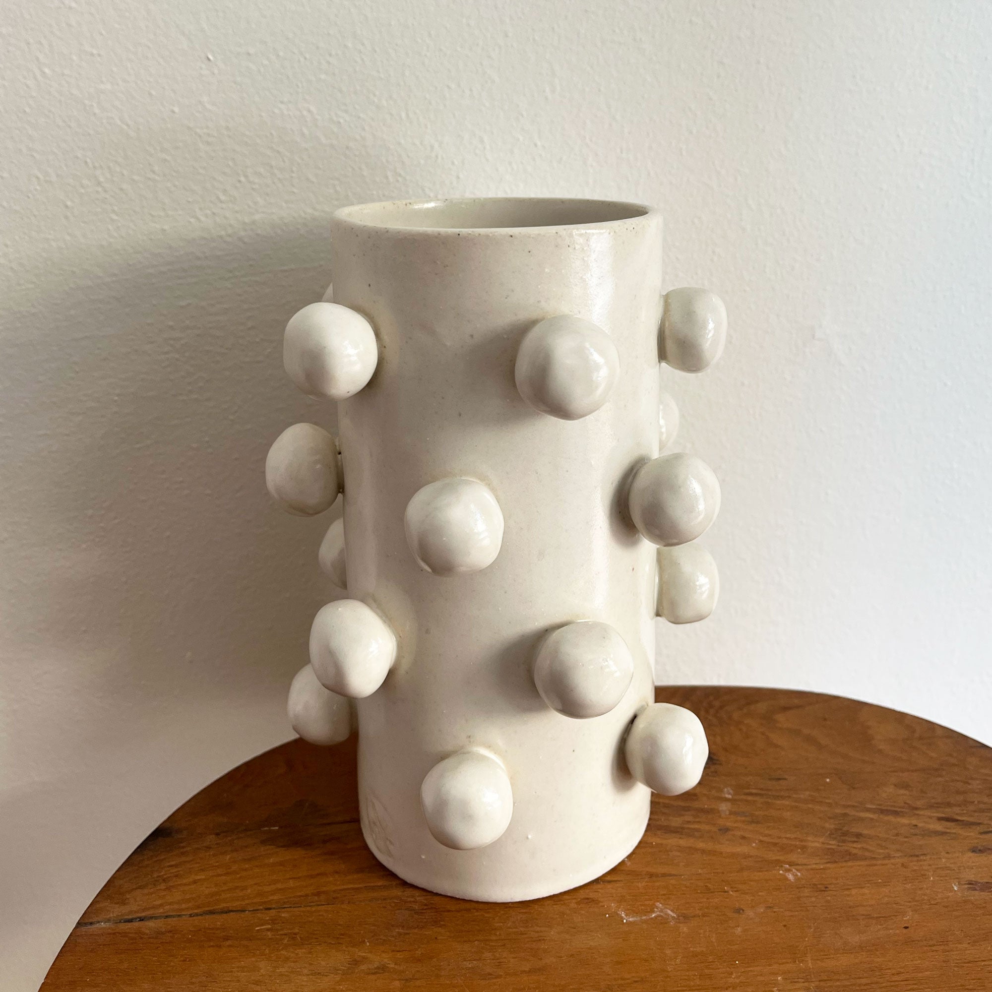 Large Bobble Vase - White