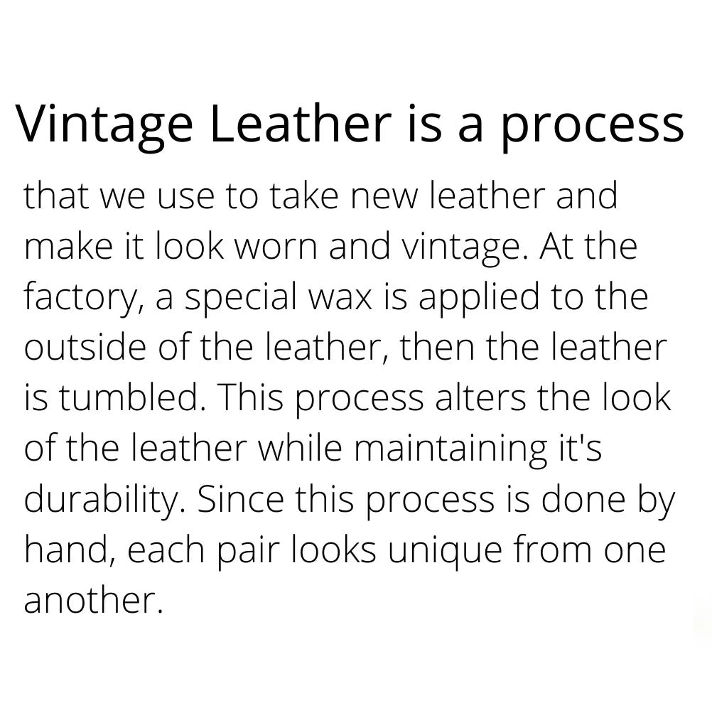 Diba True's Vintage leather process explained.