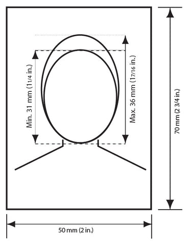 dimensions for a canadian passport photo